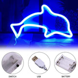 AliExpress LED Neon Lights Bedroom Room Decoration Moon NeonLights USB Battery Dual-Purpose Modeling Lights