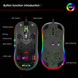 Lightweight Heat Dissipation Hole Mouse Rgb Glow