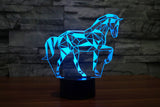 Puzzle Horse 3D Light, Colorful Touch LED Vision