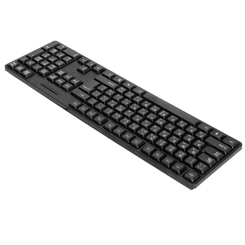 Computer Keyboards Ergonomic Design Durable USB Wired Arabic English Mechanical Keyboard for PC Laptops