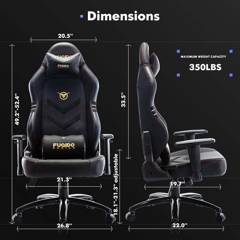 Tall Gaming Chair 350lbs Racing Computer Gaming Chair