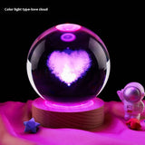 Moon Small Night Lamp Decoration Creative Crystal Ball