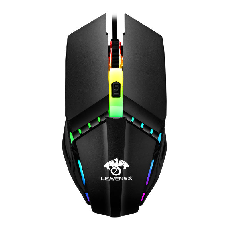 USB Wired Computer Office E-sports Luminous RGB Mechanical Mouse