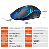 Wired Luminous Mouse USB Desktop Computer RGB Notebook Office Cheap Game