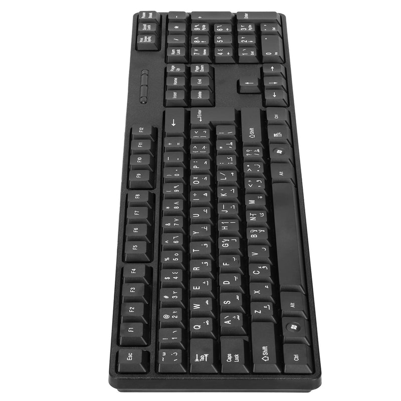 Computer Keyboards Ergonomic Design Durable USB Wired Arabic English Mechanical Keyboard for PC Laptops