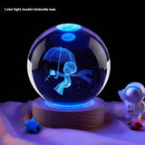 Moon Small Night Lamp Decoration Creative Crystal Ball