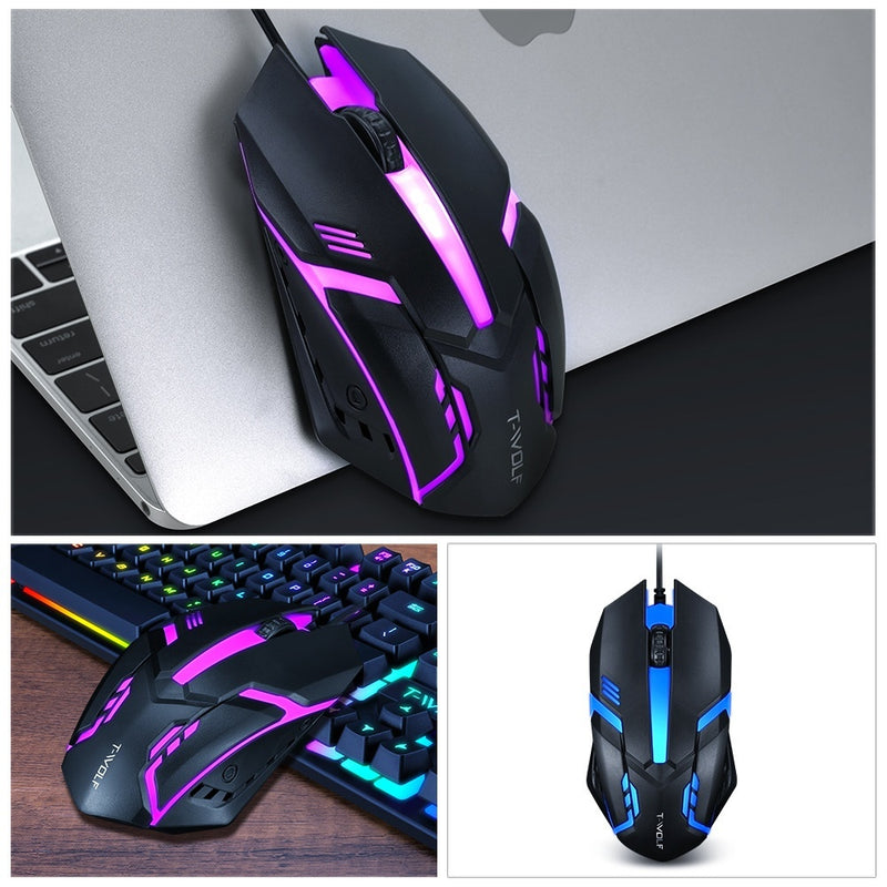 Wired Luminous Mouse USB Desktop Computer RGB Notebook Office Cheap Game