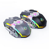 Silent Charging RGB Streamer Horse Racing Wireless Gaming Mouse