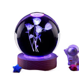 Moon Small Night Lamp Decoration Creative Crystal Ball