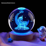 Moon Small Night Lamp Decoration Creative Crystal Ball