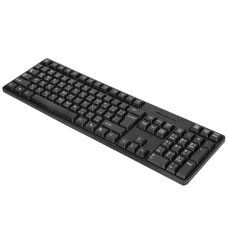 Computer Keyboards Ergonomic Design Durable USB Wired Arabic English Mechanical Keyboard for PC Laptops